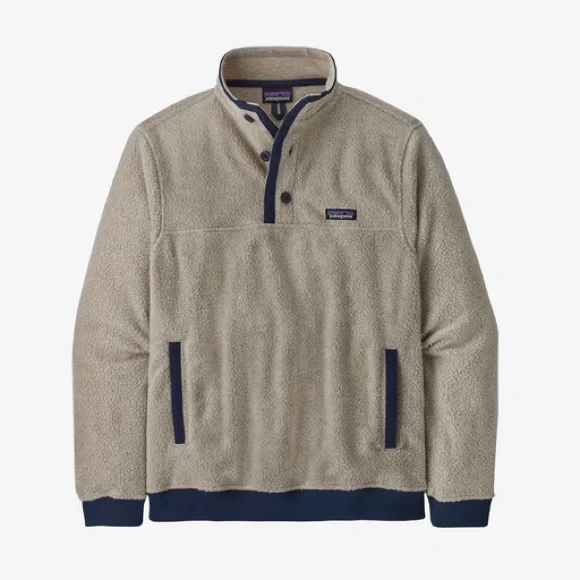 Patagonia Men's Shearling Button Fleece Pullover - Picture 7 of 7